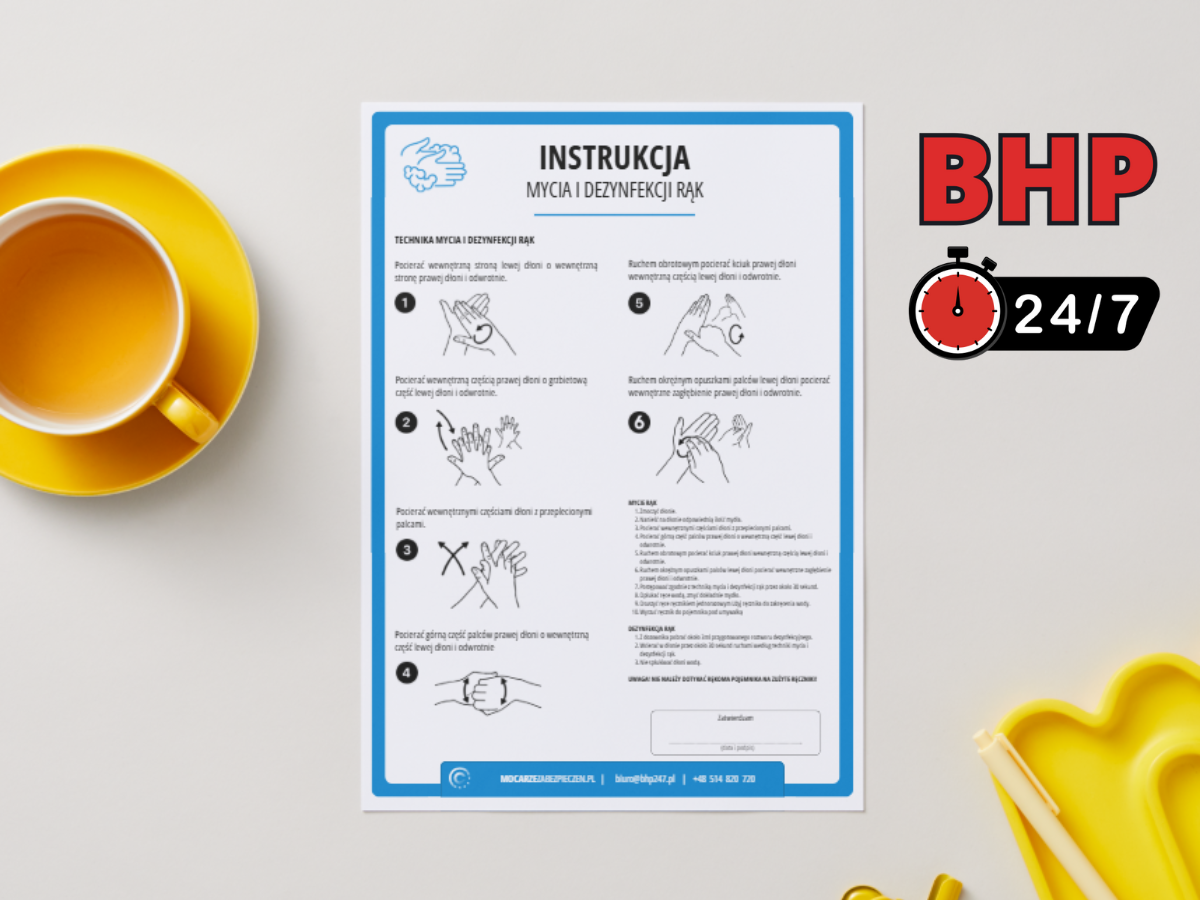 Instrukcja BHP mycia i dezynfekcji rąk (standard pdf)